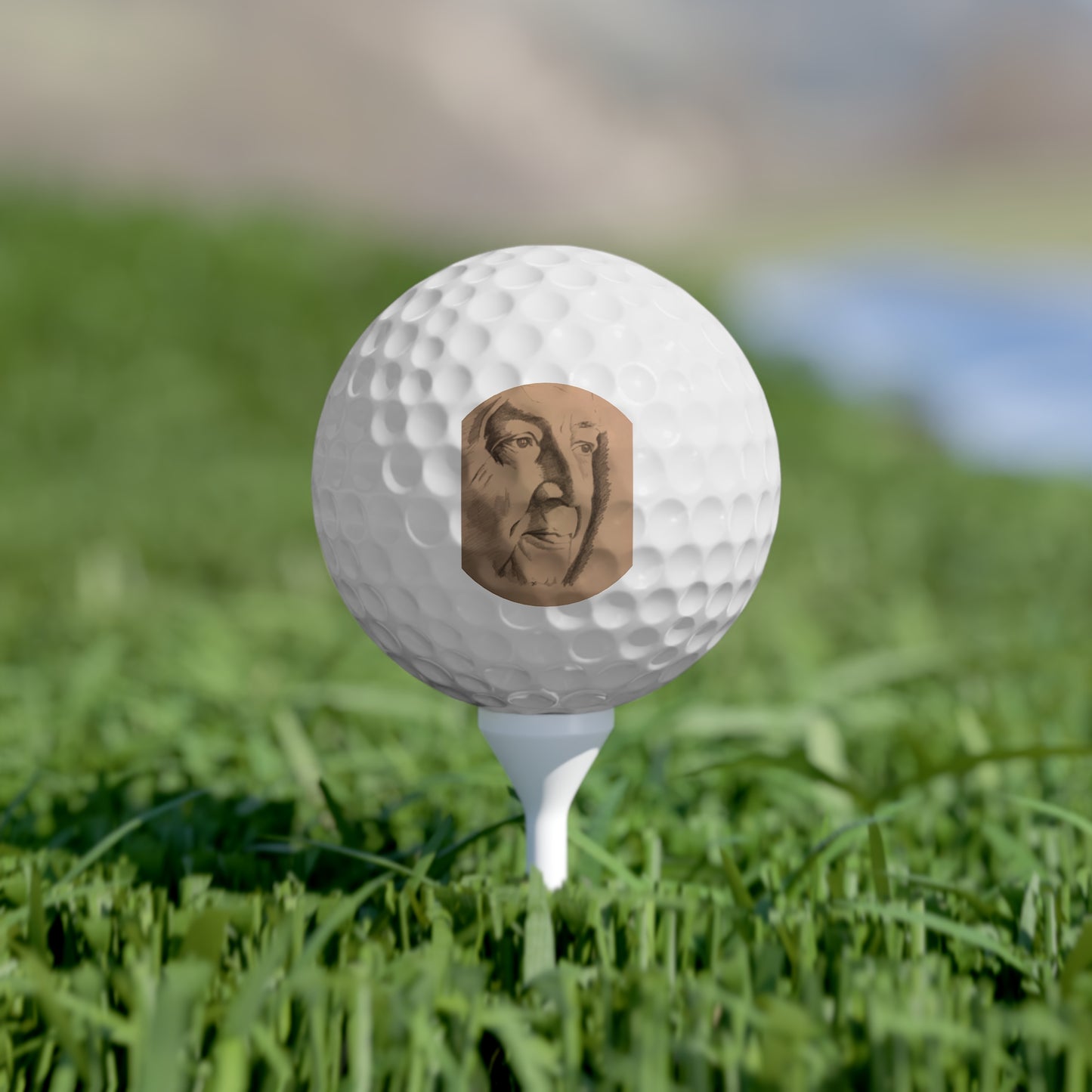 An original JC-Portraits drawing, Golf Balls, Slesley, 6pcs