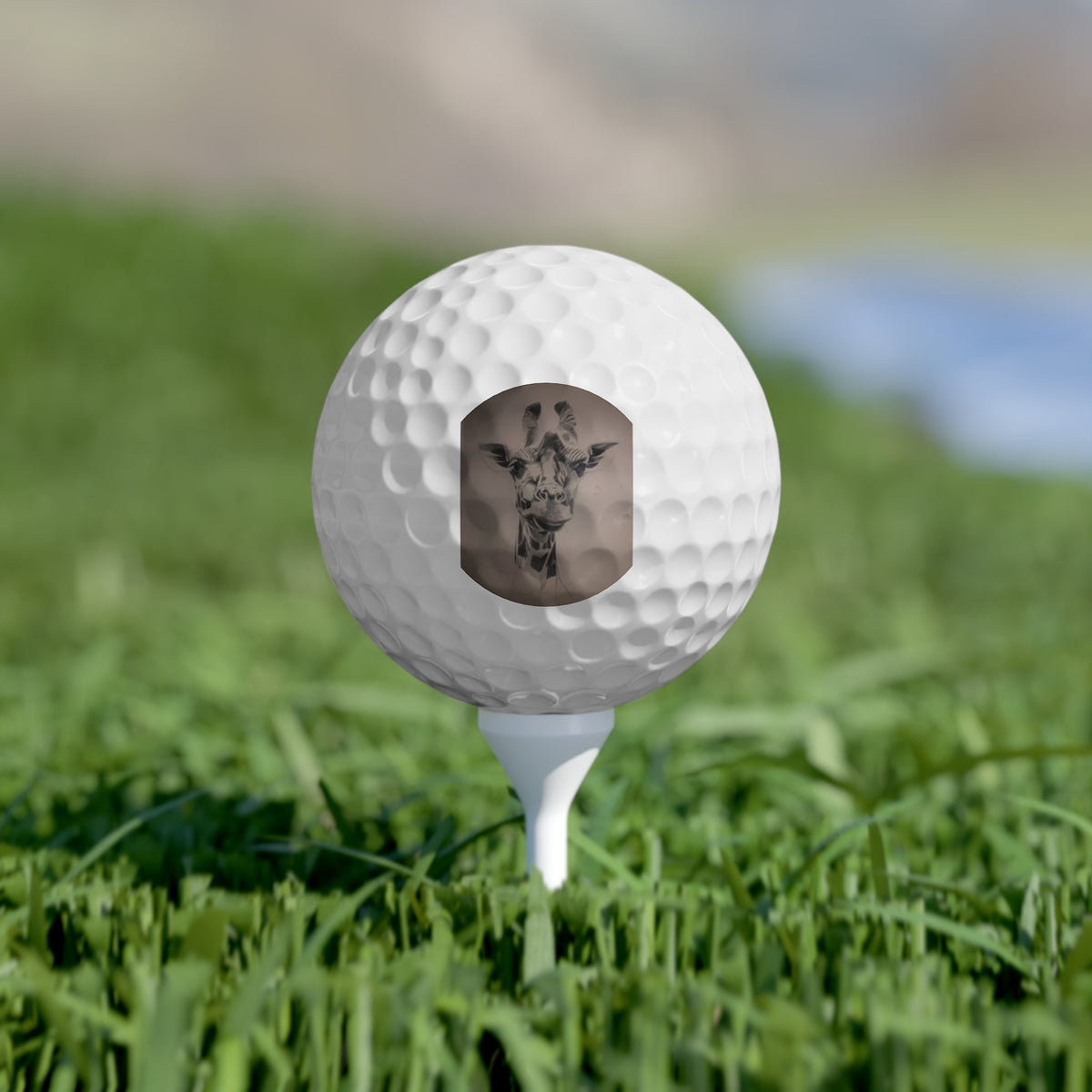 Golf Balls, Giraffe, 6pcs