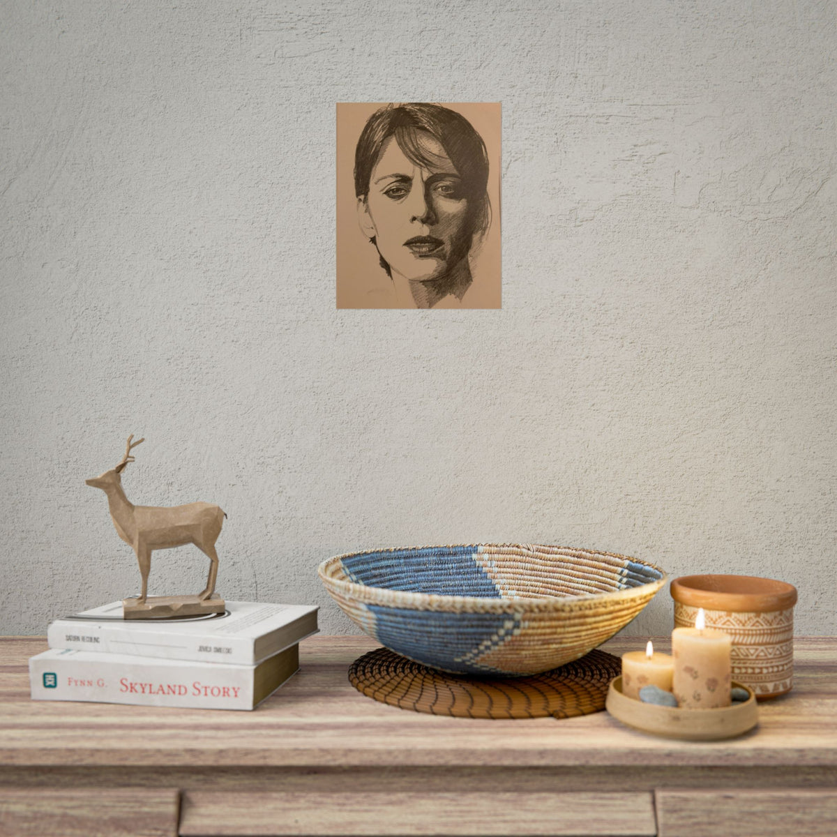 Deep Thought -  Portrait Print — Rolled Art Poster