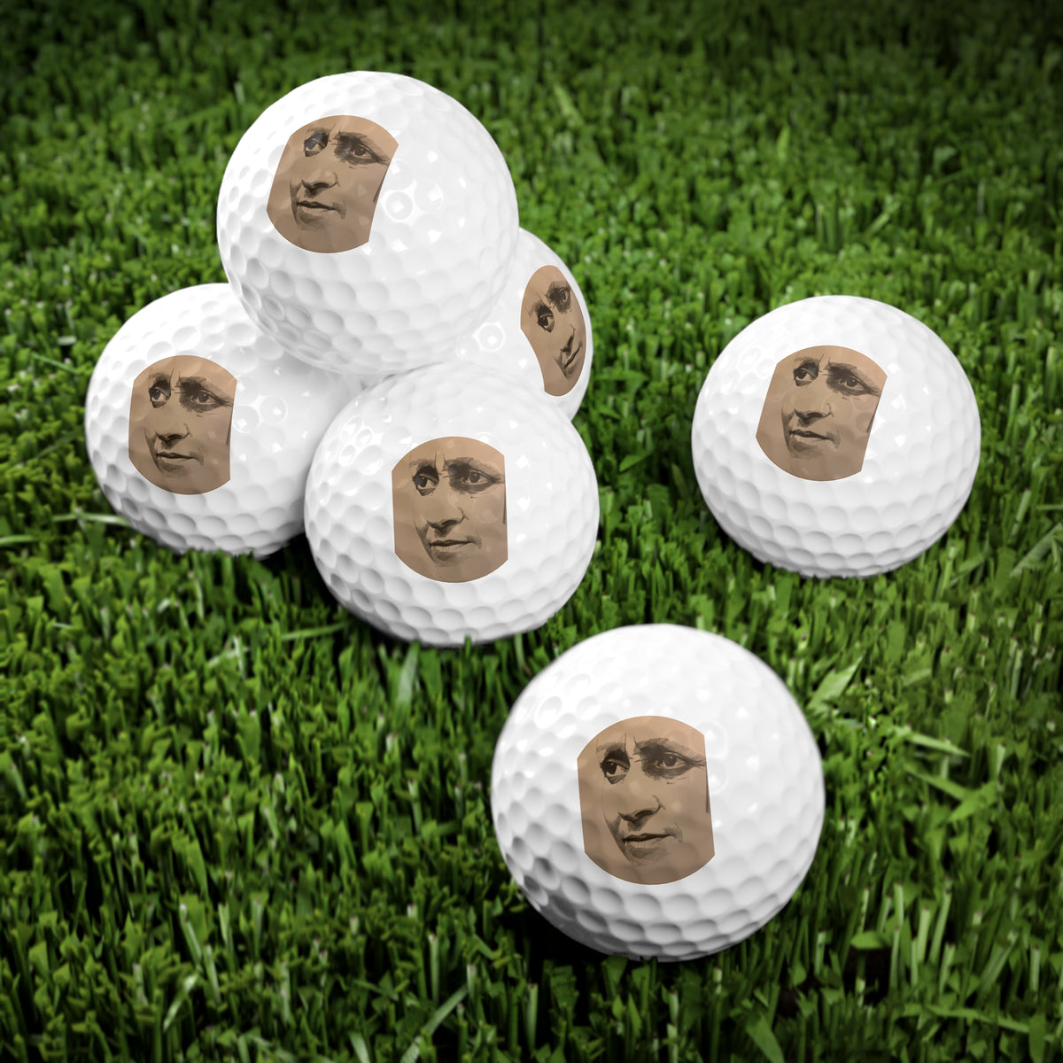 Golf Balls, Peace, 6pcs