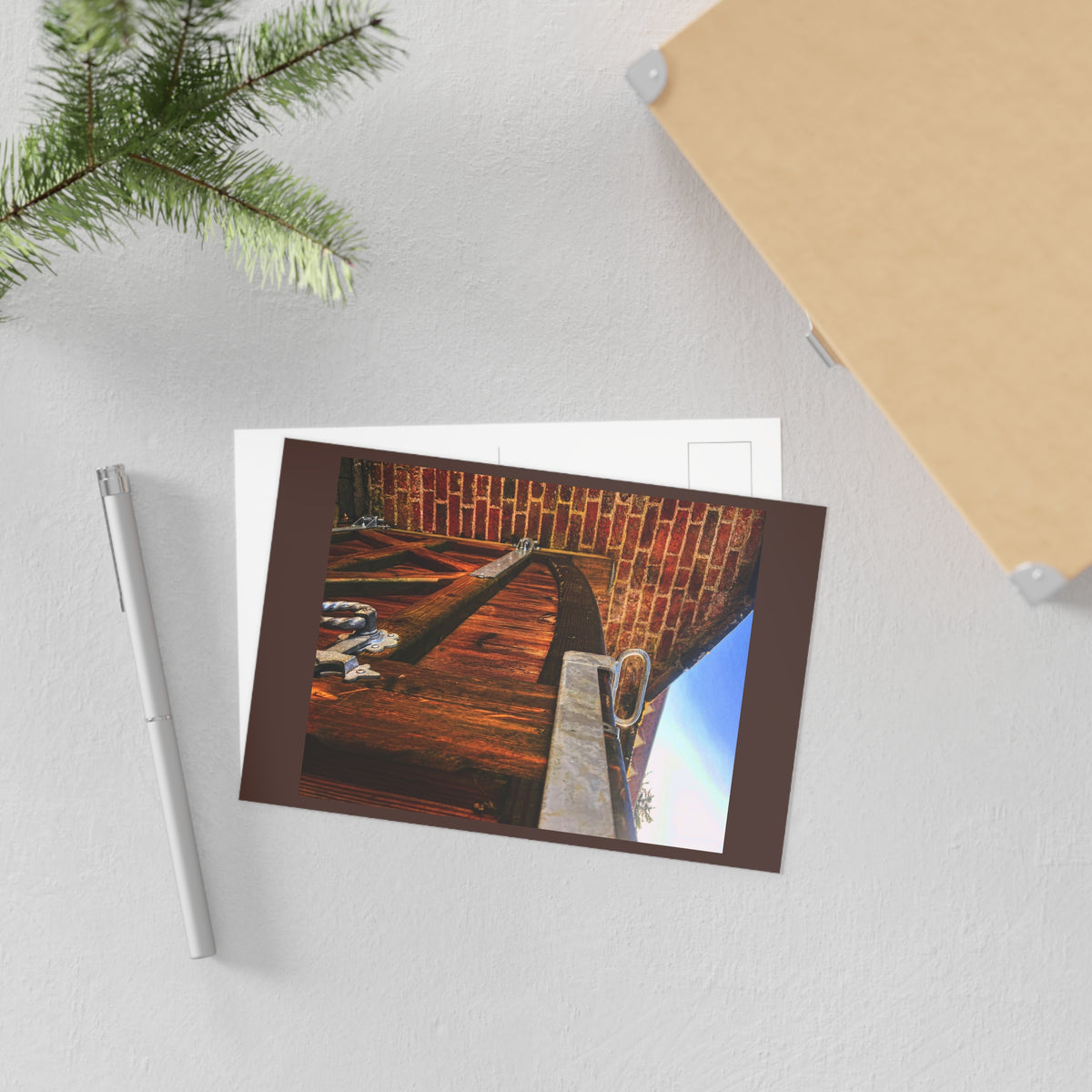 Fine Art Postcards - Rustic Brick & Weathered Gate Photography Set GMLC Photography