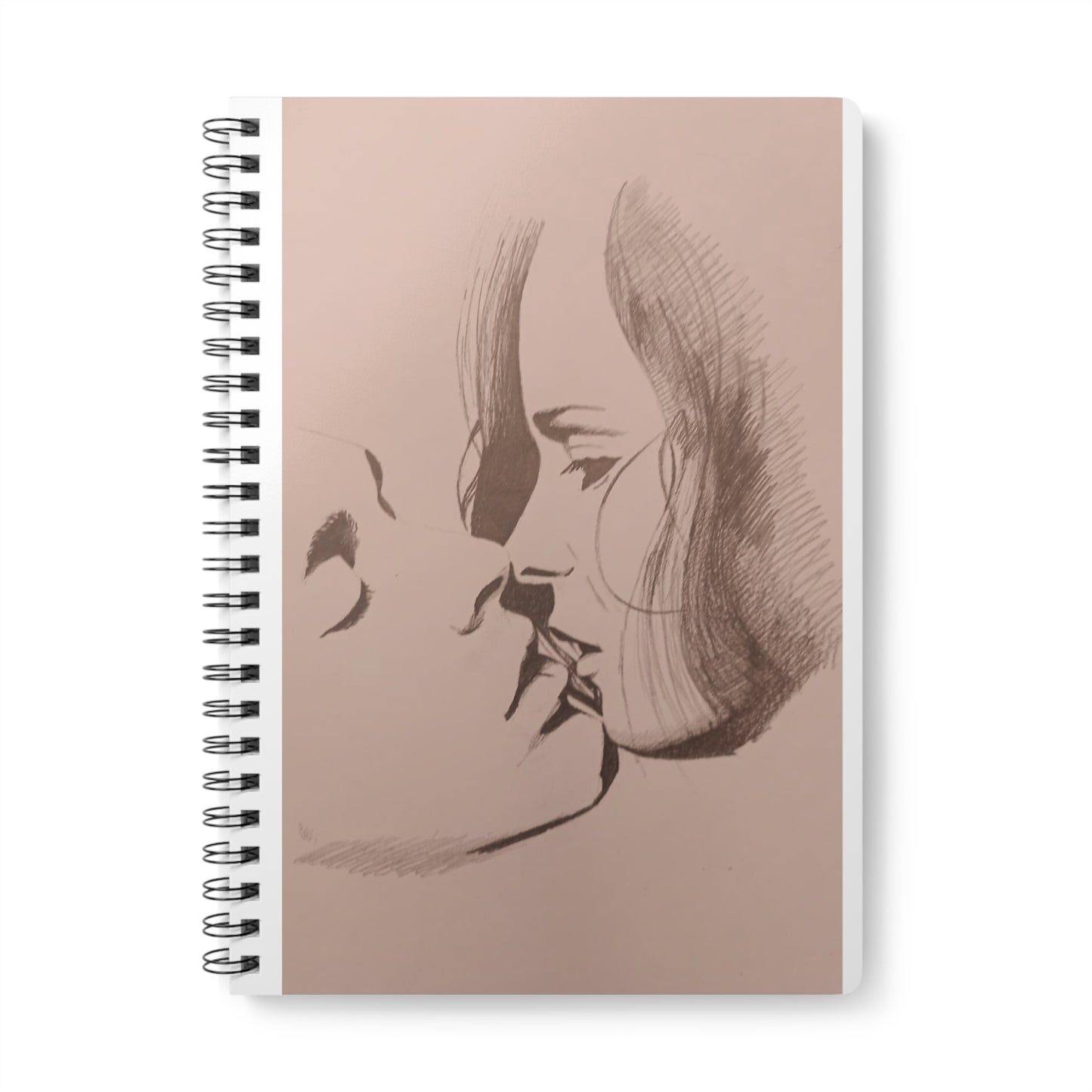 The Kiss Romantic Sketch A5 wire-bound Notebook
