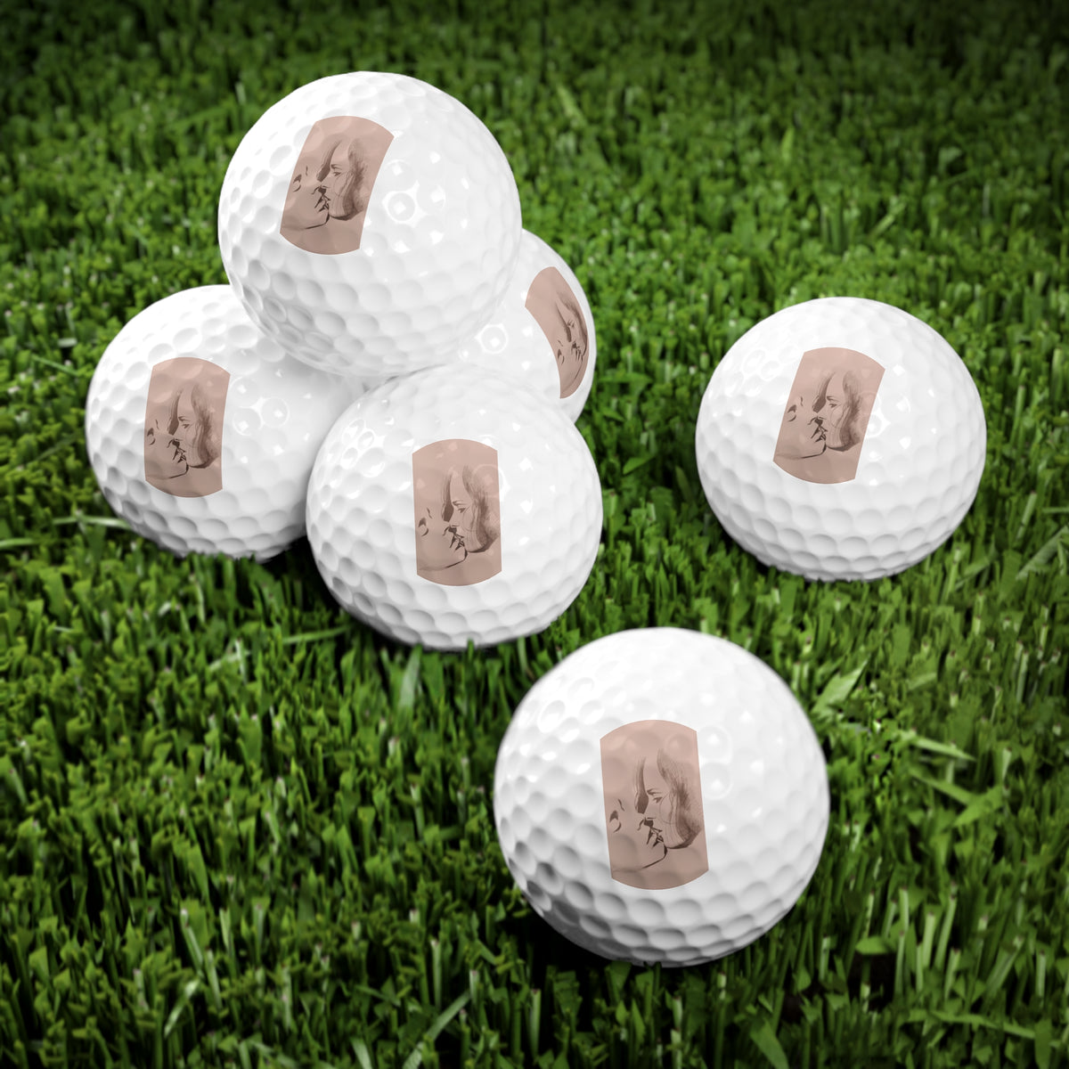 Golf Balls, The Kiss, 6pcs