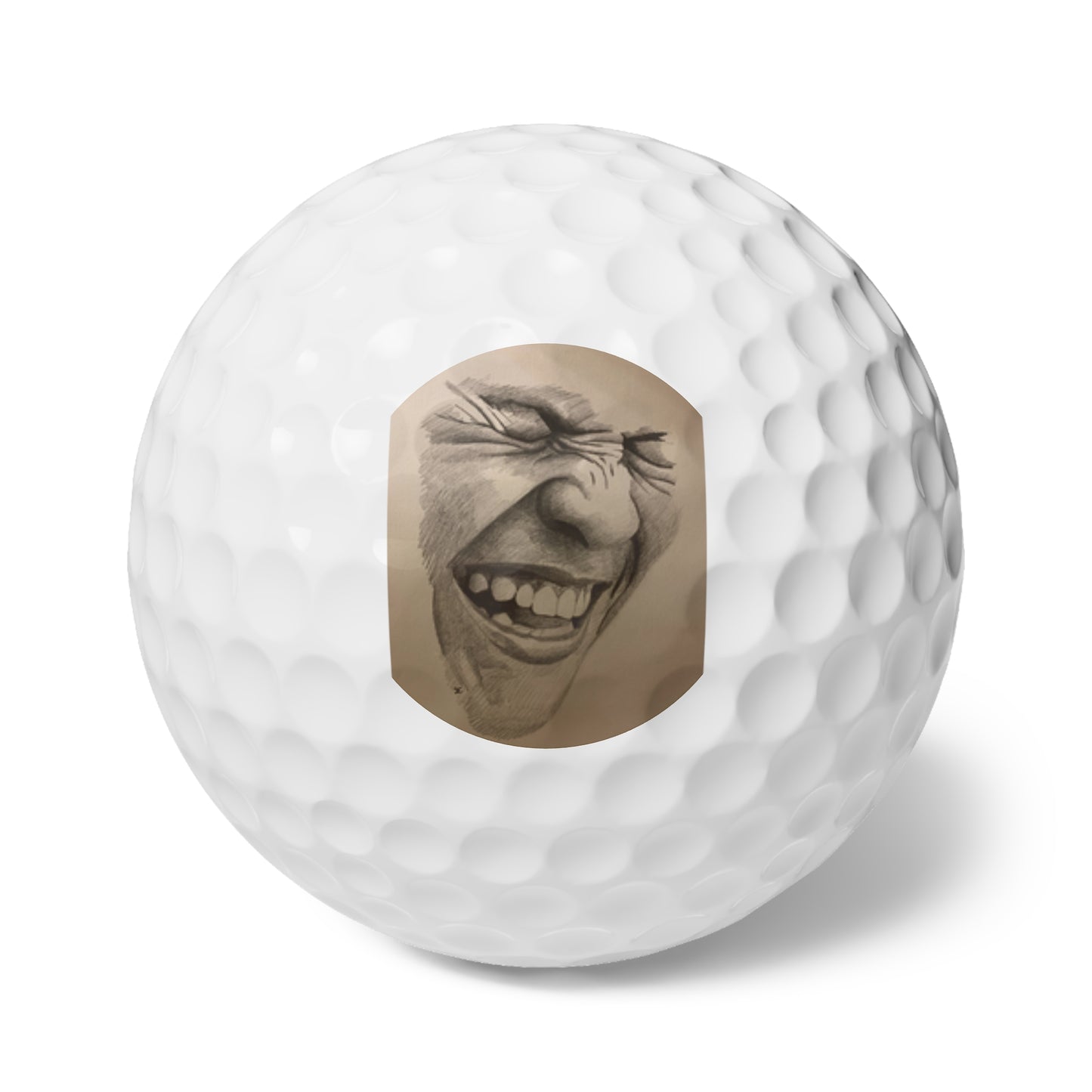 Golf Balls, Laugh, 6pcs