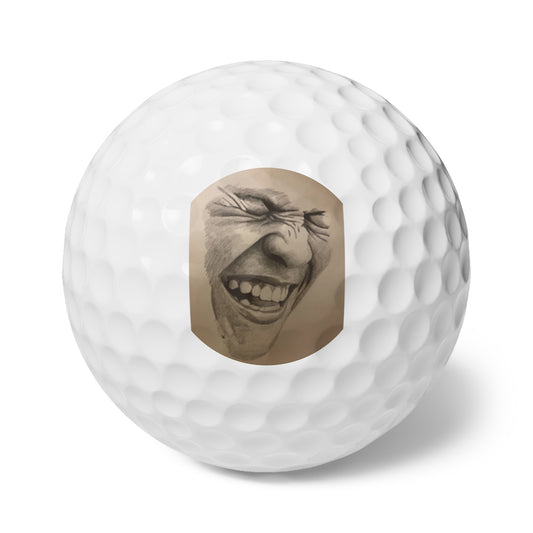 Golf Balls, Laugh, 6pcs