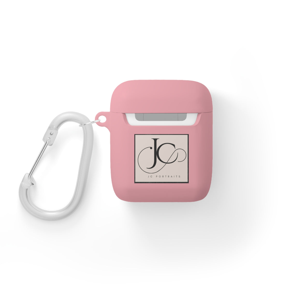 The Kiss - Artistic Portrait AirPods Case - Minimal Face Sketch & Monogram Design