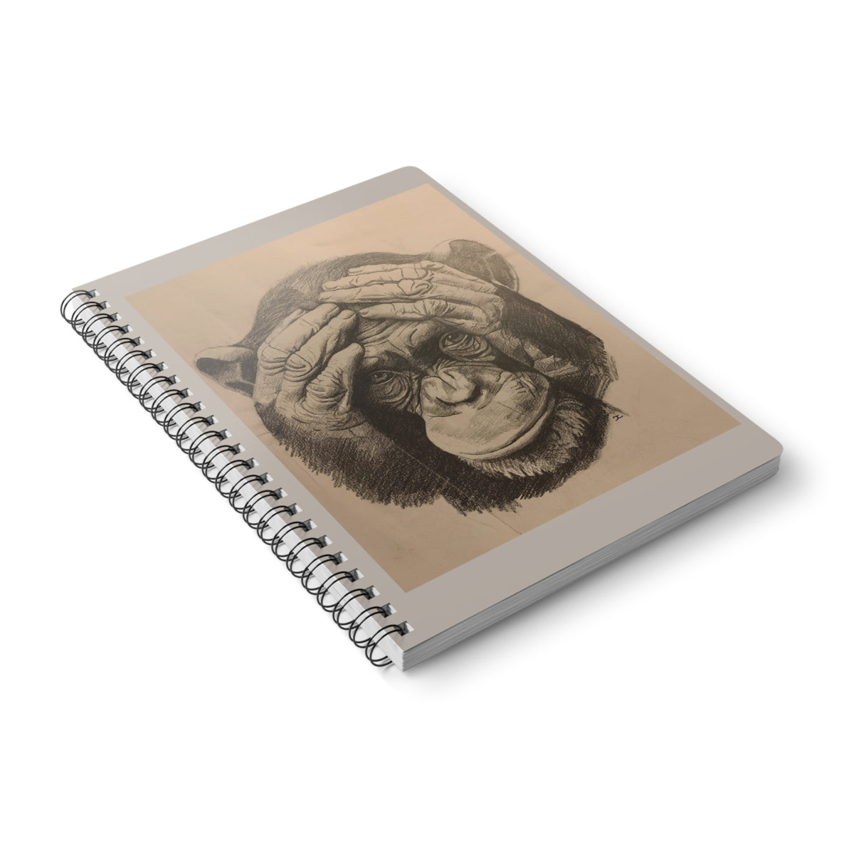Chimpanzee Sketch A5 Notebook | Original Wildlife Art | The Collective