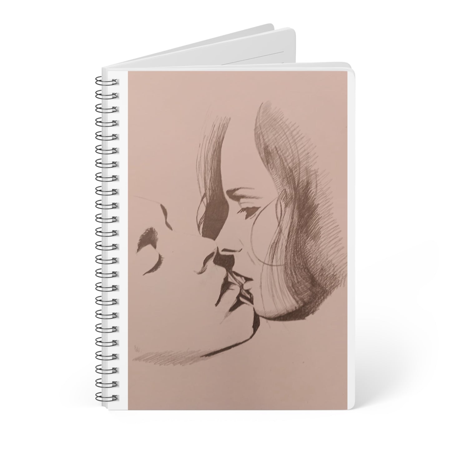 The Kiss Romantic Sketch A5 wire-bound Notebook