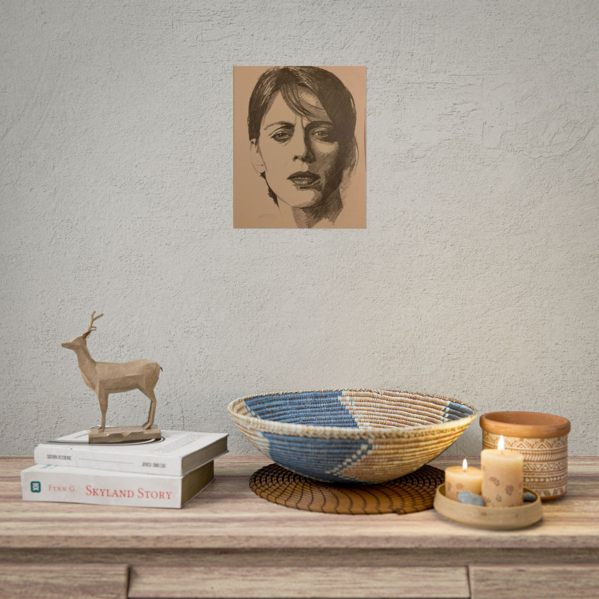 Deep Thought -  Portrait Print — Rolled Art Poster