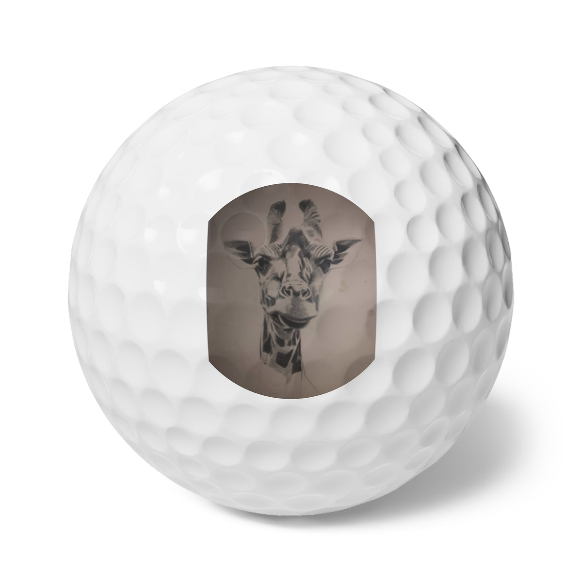 Golf Balls, Giraffe, 6pcs