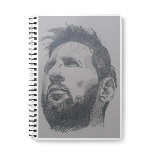 A5 Spiral Notebook — Sketch Portrait Cover