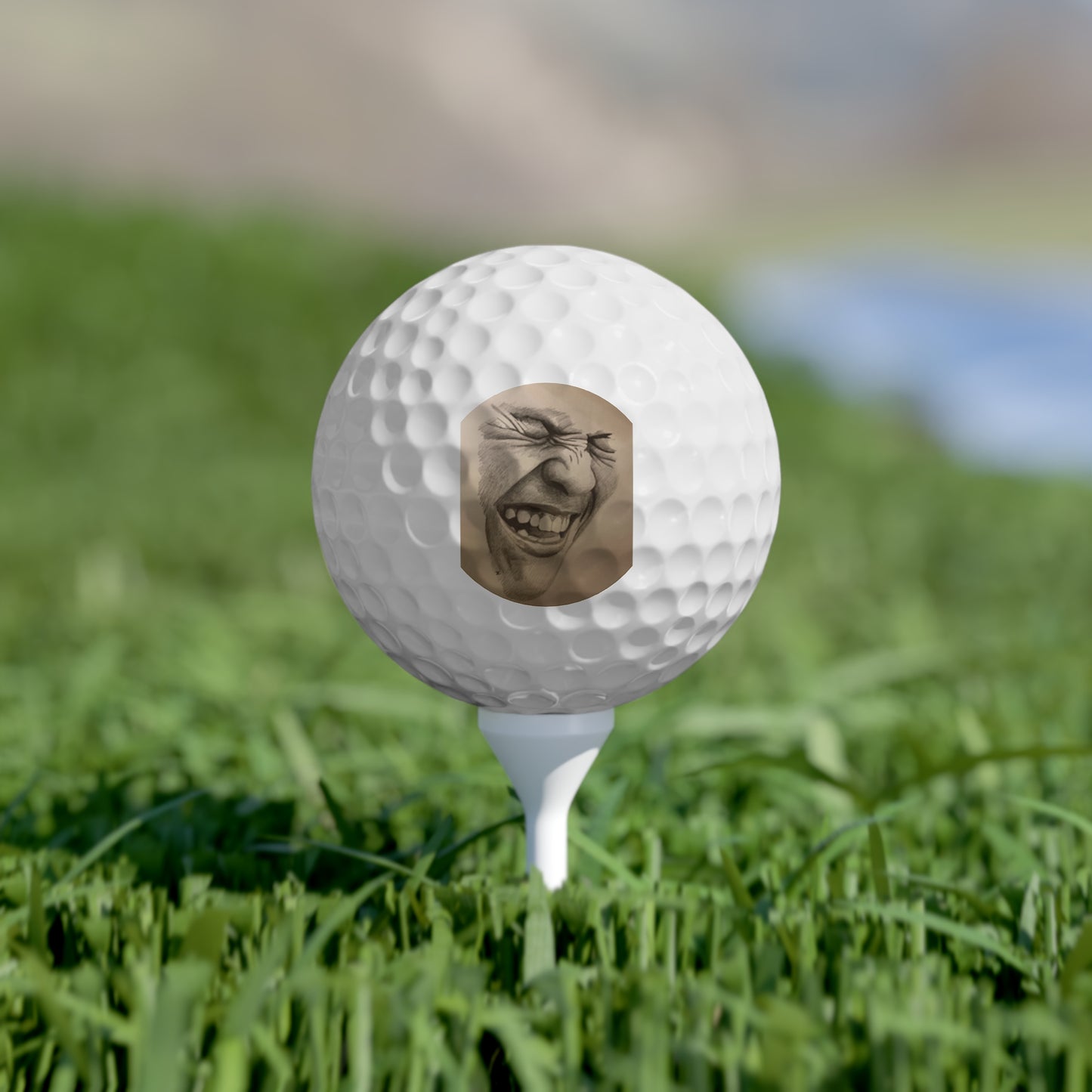 Golf Balls, Laugh, 6pcs