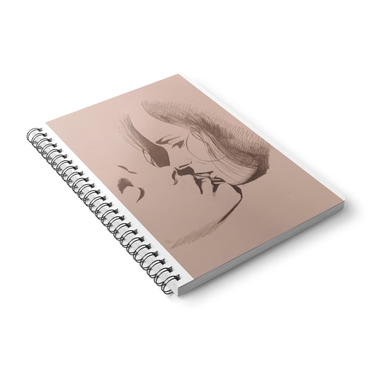 The Kiss Romantic Sketch A5 wire-bound Notebook