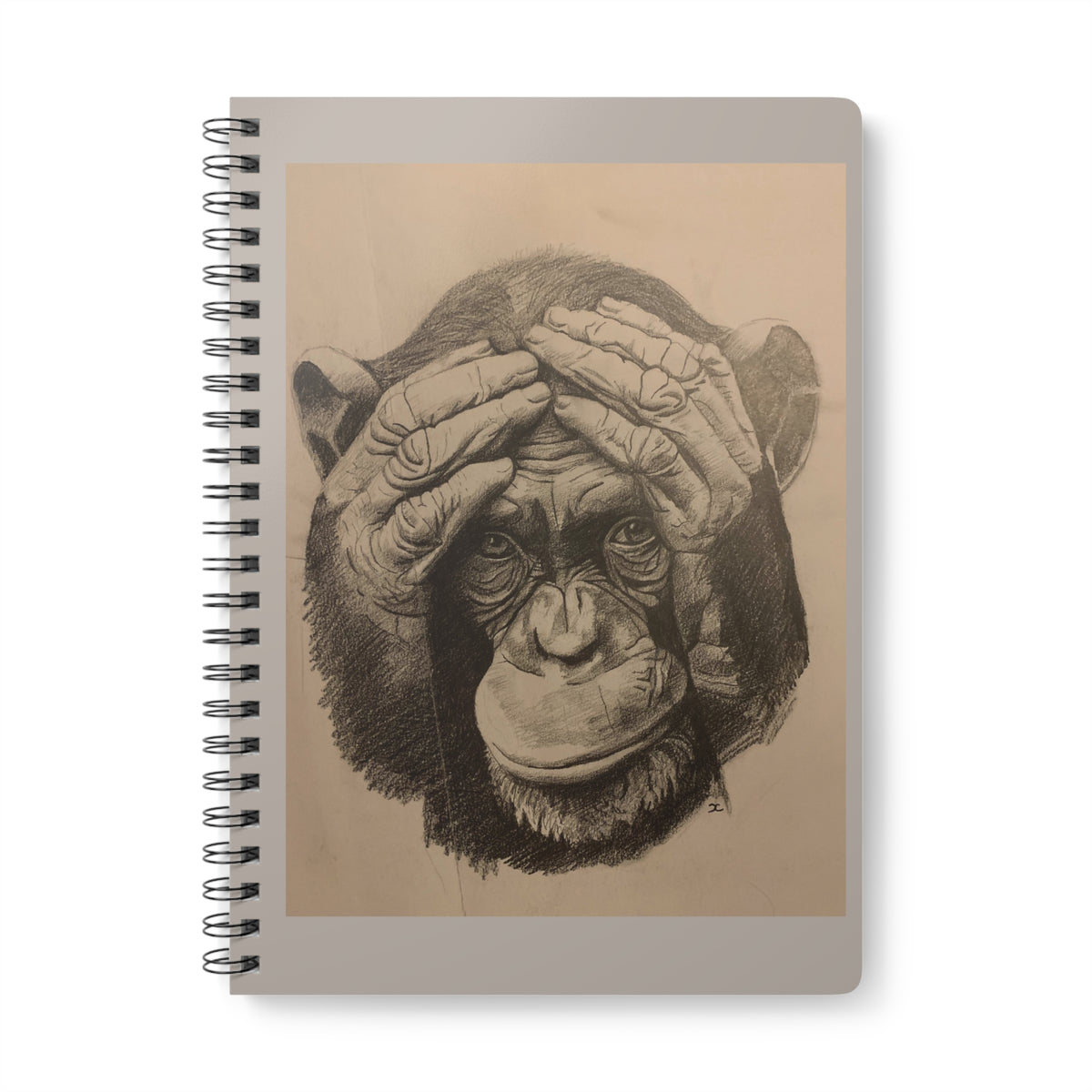 Chimpanzee Sketch A5 Notebook | Original Wildlife Art | The Collective