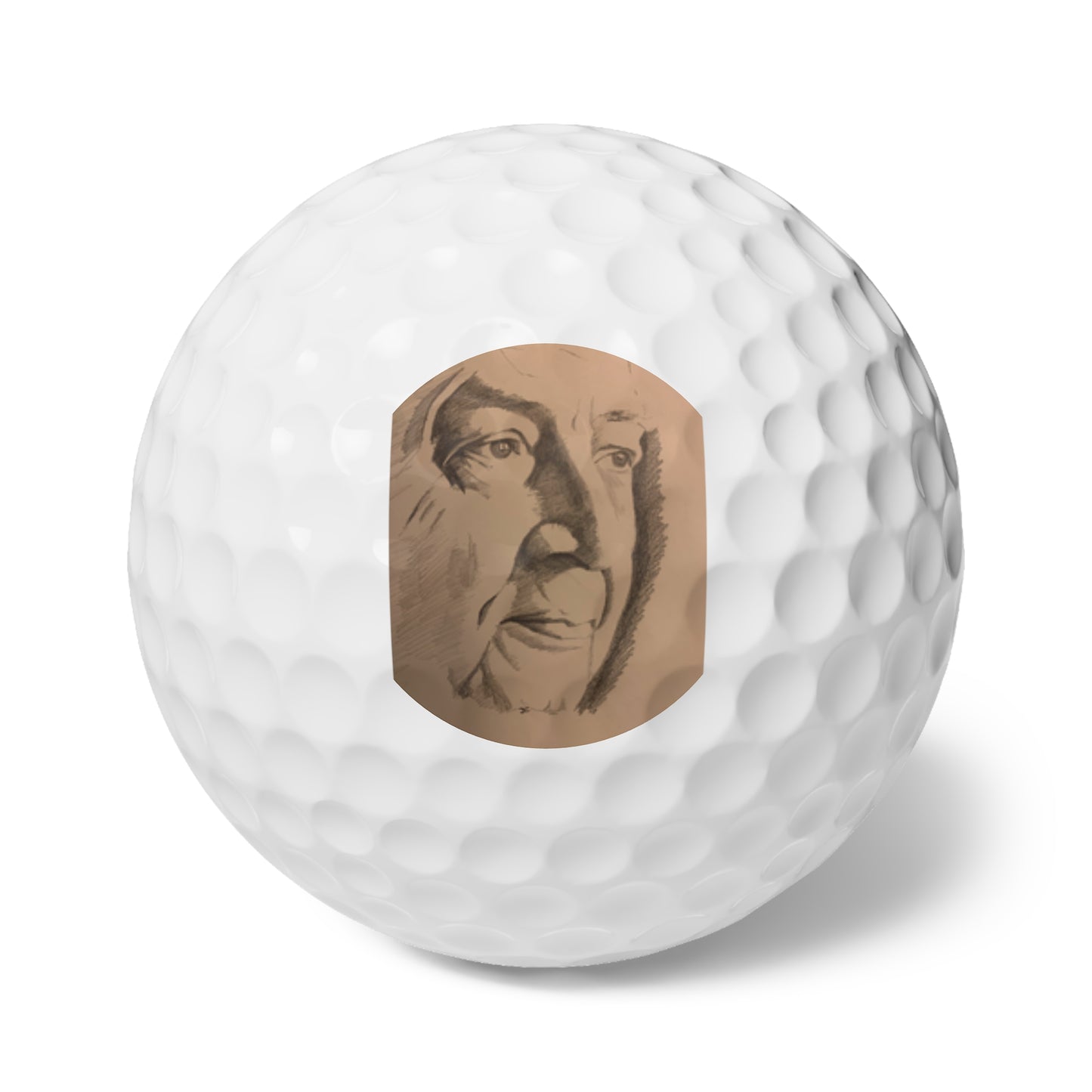 An original JC-Portraits drawing, Golf Balls, Slesley, 6pcs