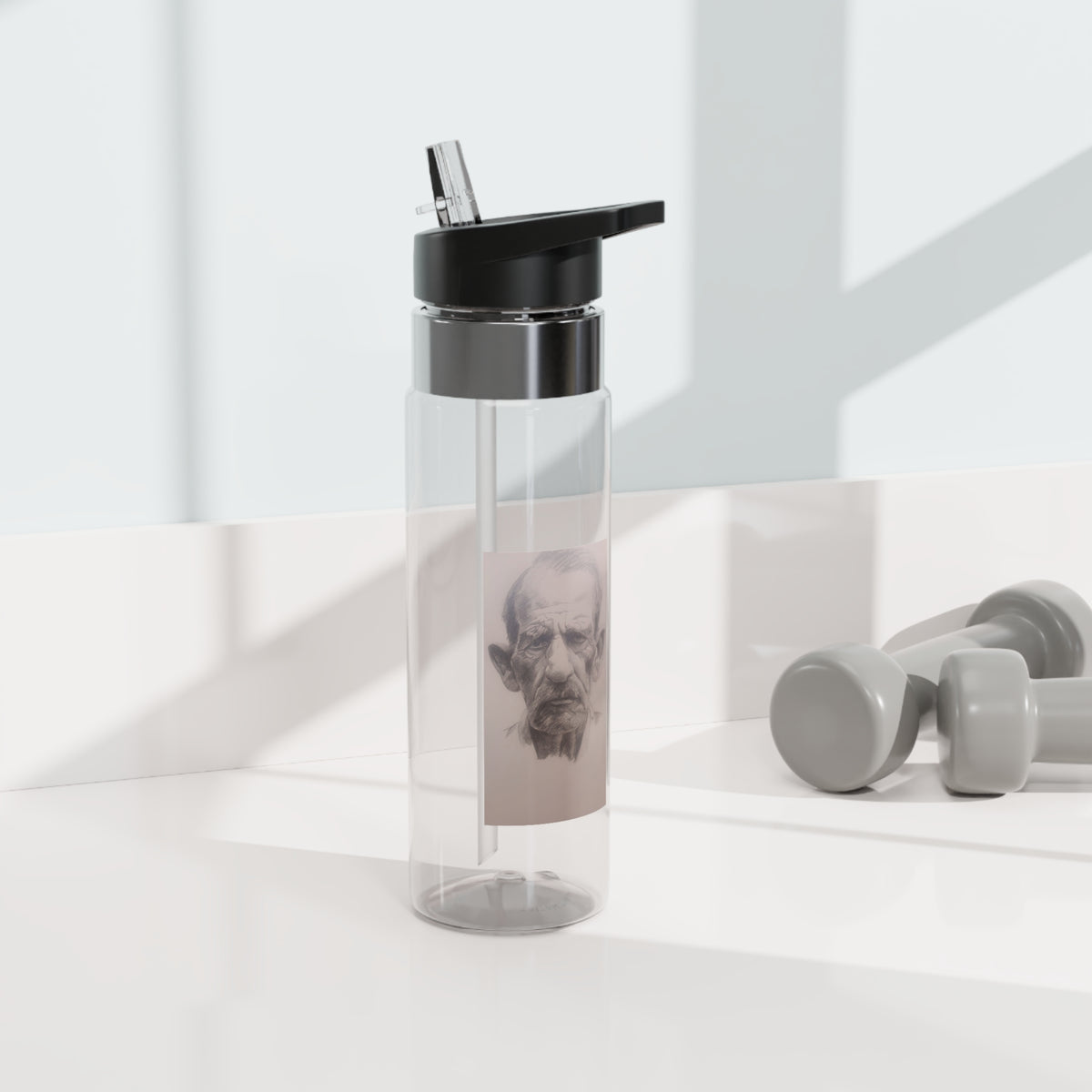 20oz Sport Bottle — Vintage Portrait Traveler Water Bottle