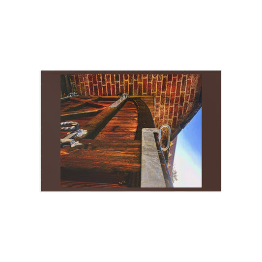 Fine Art Postcards - Rustic Brick & Weathered Gate Photography Set