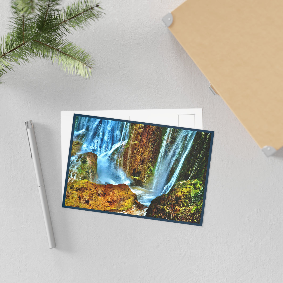 Waterfall Fine Art Postcard - Scenic Nature Photo Postcard 1 pc - GMLC Photography